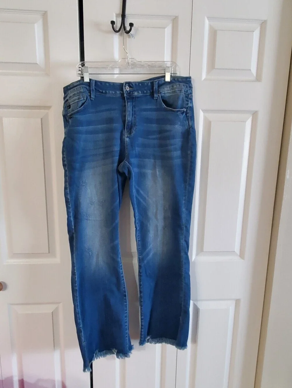 KANCAN SZ 18 FLARE BOOTCUT RAW HEM